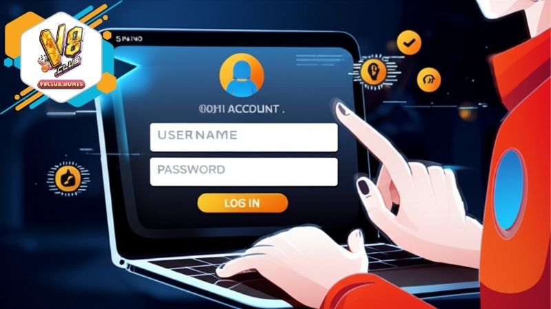 Các bước đăng nhập V8CLUB thực hiện thật đơn giản chỉ trong vài phút